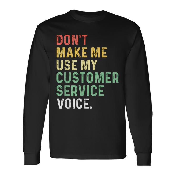 Customer Service Representative Coworkers Appreciation Long Sleeve T-Shirt