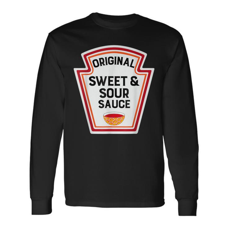 Cute Group Condiments Costume Sweet And Sour Sauce Long Sleeve T-Shirt