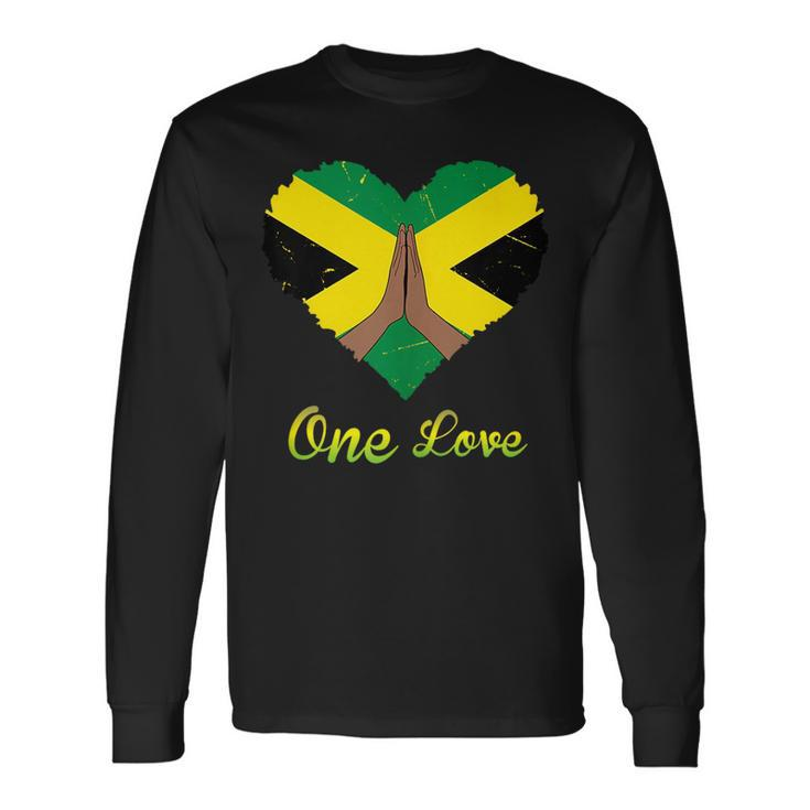 Cute Jamaican One Love Meditation Meditation Long Sleeve T-Shirt