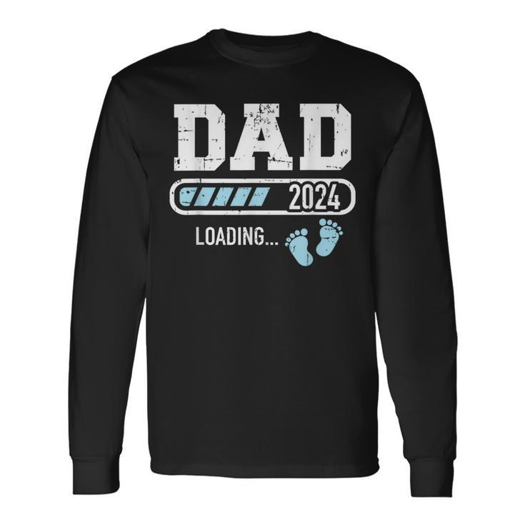 Dad 2024 Loading For Pregnancy Announcement Long Sleeve T-Shirt