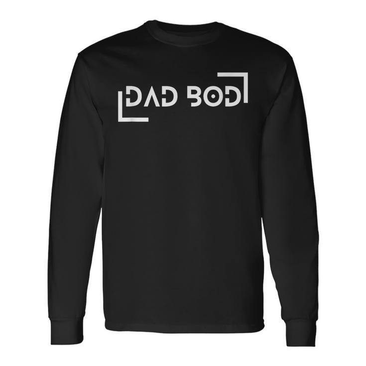 Dad Bod Minimalistic Fathers Day Long Sleeve T-Shirt T-Shirt