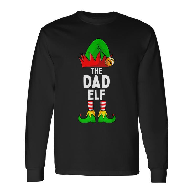 Dad Elf Matching Family Christmas Long Sleeve T-Shirt