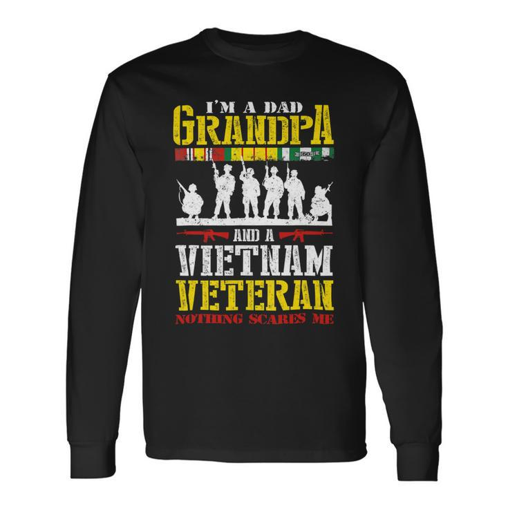 Im A Dad Grandpa And Vietnam Veteran Us Veterans Day 191 Long Sleeve T-Shirt