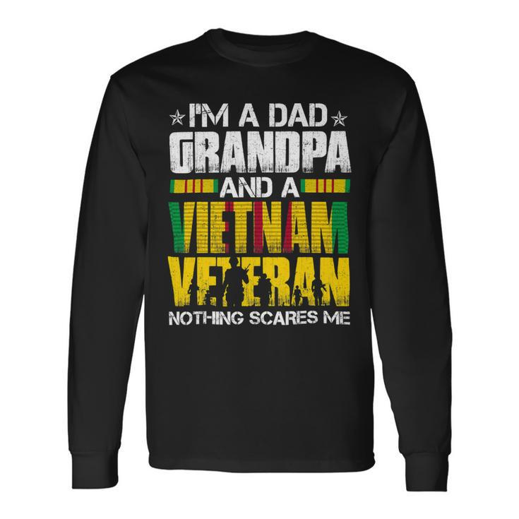 Im A Dad Grandpa And Vietnam Veteran Us Veterans Day 483 Long Sleeve T-Shirt
