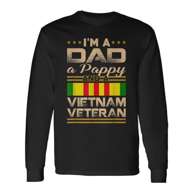 Im Dad Pappy Vietnam Veteran Vintage Army Long Sleeve T-Shirt