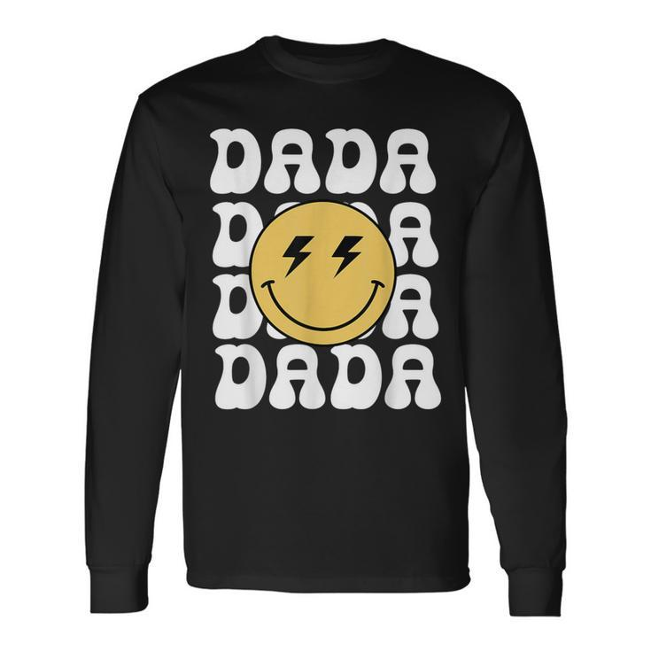 Dada One Happy Dude Birthday Theme Matching Long Sleeve T-Shirt