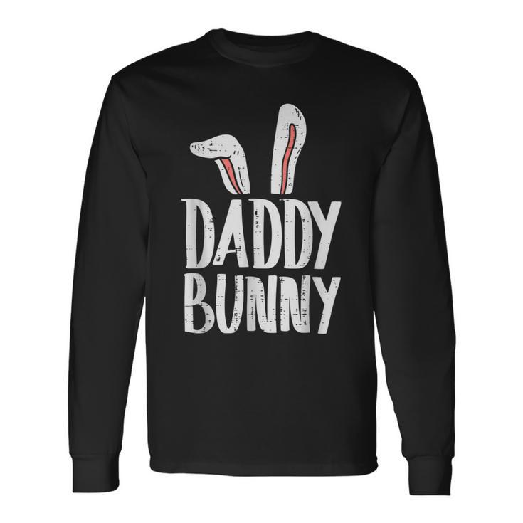 Daddy Bunny Ears Easter Matching Dad Father Long Sleeve T-Shirt T-Shirt