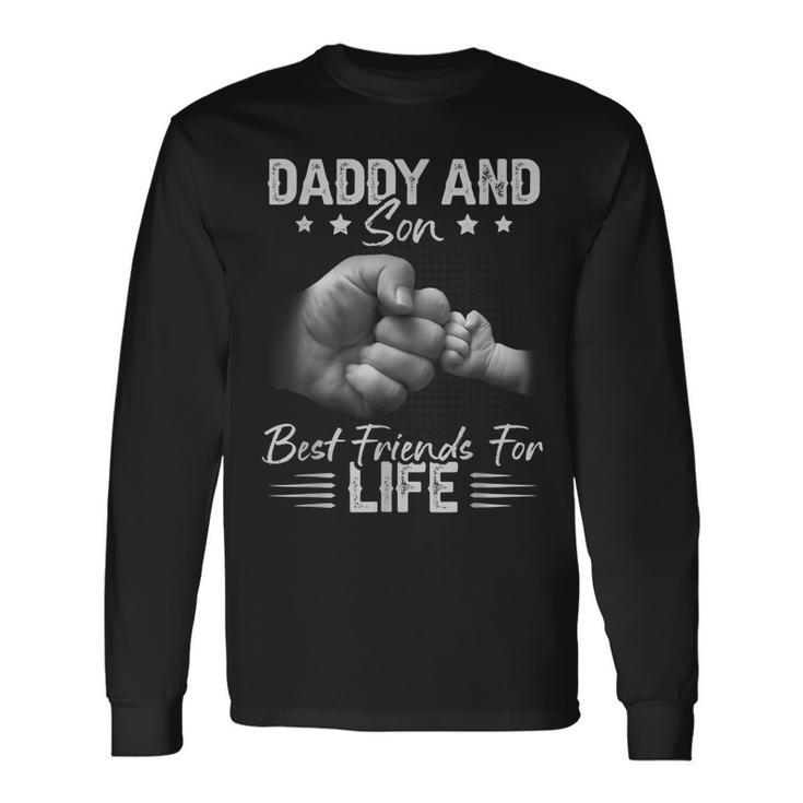 Daddy Son Best Friends For Life Dad Son Vintage Father Day Long Sleeve T-Shirt T-Shirt