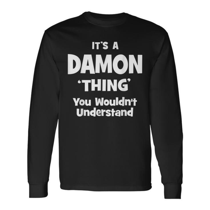 Damon Thing Name Long Sleeve T-Shirt