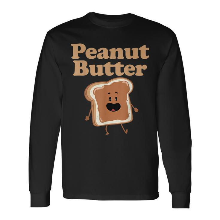 Dancing Peanut Butter Matching Peanut Butter And Jelly Long Sleeve T-Shirt