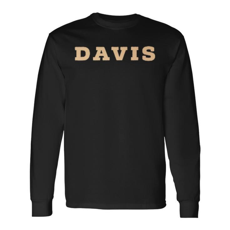 Davis In All Caps Davis Long Sleeve T-Shirt T-Shirt