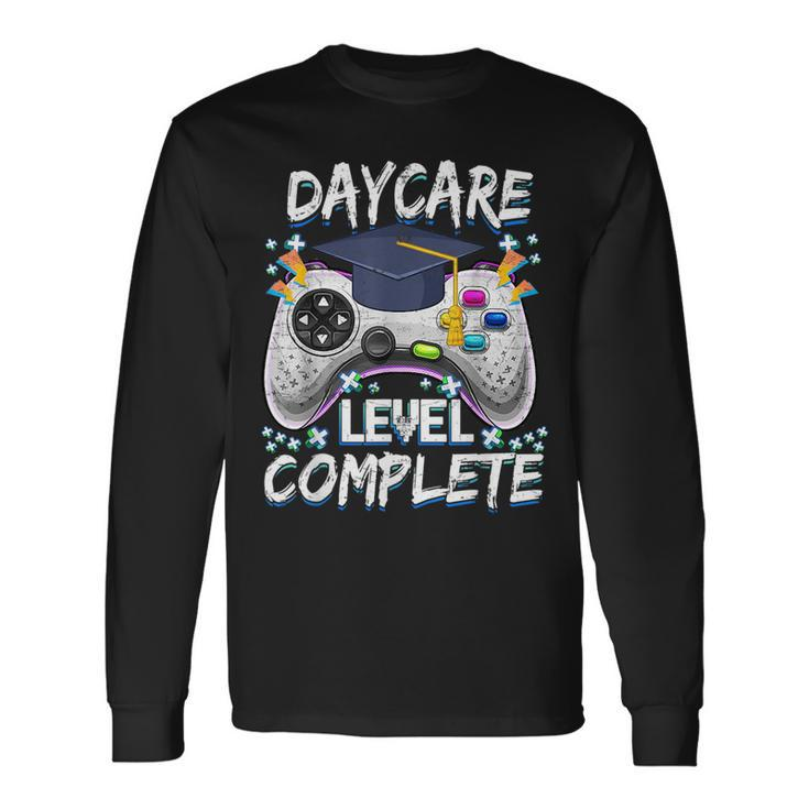 Daycare Level Complete Gamer Class Of 2023 Graduation Long Sleeve T-Shirt