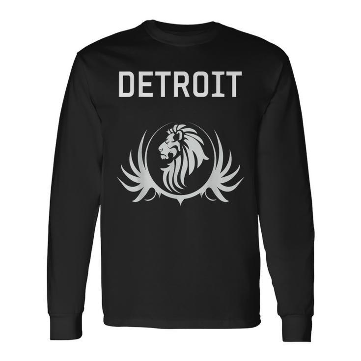 Detroit Football Fans Lions Long Sleeve T-Shirt T-Shirt