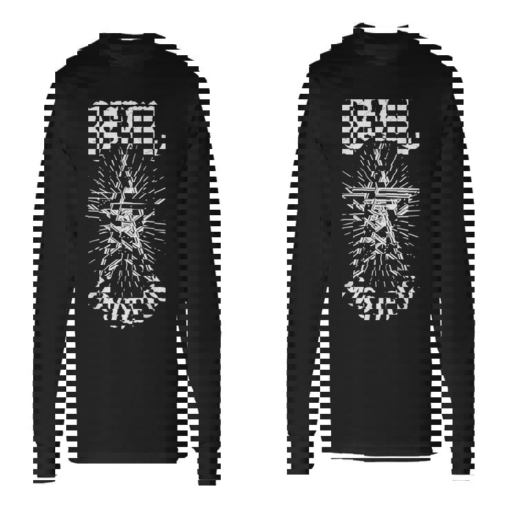 Target Satan Respects Pronouns Long Sleeve T-Shirt | Mazezy Target Satan Respects Pronouns Long Sleeve T-Shirt | Mazezy