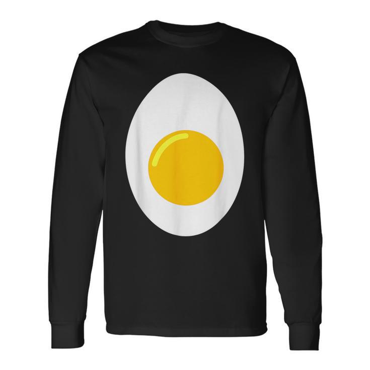 Deviled Egg Costume Add Devil Horns And Tail Halloween Long Sleeve T-Shirt