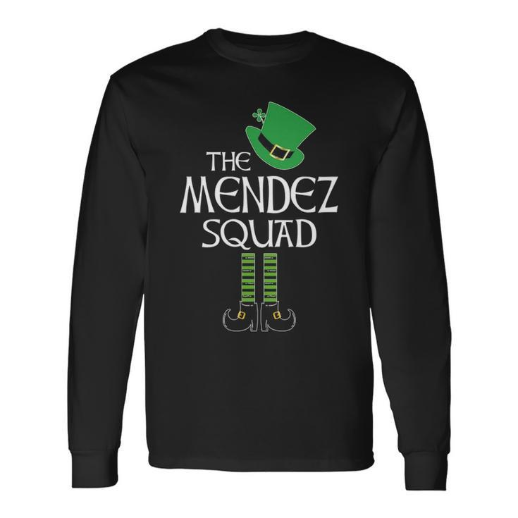 Mendez Name The Mendez Squad Leprechaun Long Sleeve T-Shirt