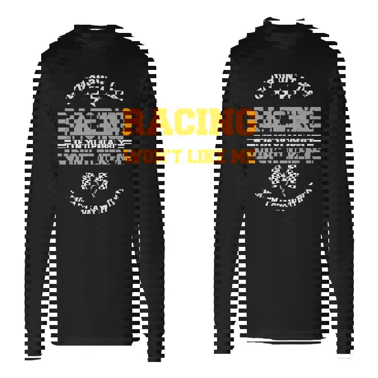 Dirt Track Racing Automobile Mx Motocross Race Car Racers Racing Long Sleeve T-Shirt T-Shirt Gifts ideas