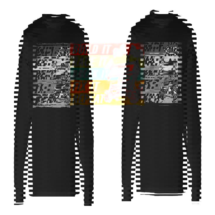 Dirt Track Racing Race Sprint Car Vintage Retro Racing Long Sleeve T-Shirt T-Shirt Gifts ideas