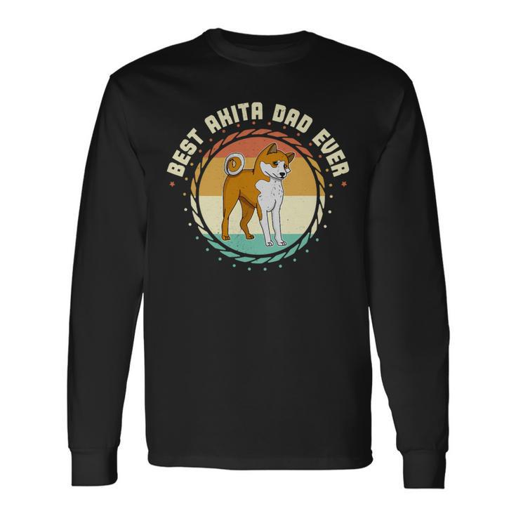 Dog Akita Mom Dog Sayings Breeder 637 Long Sleeve T-Shirt