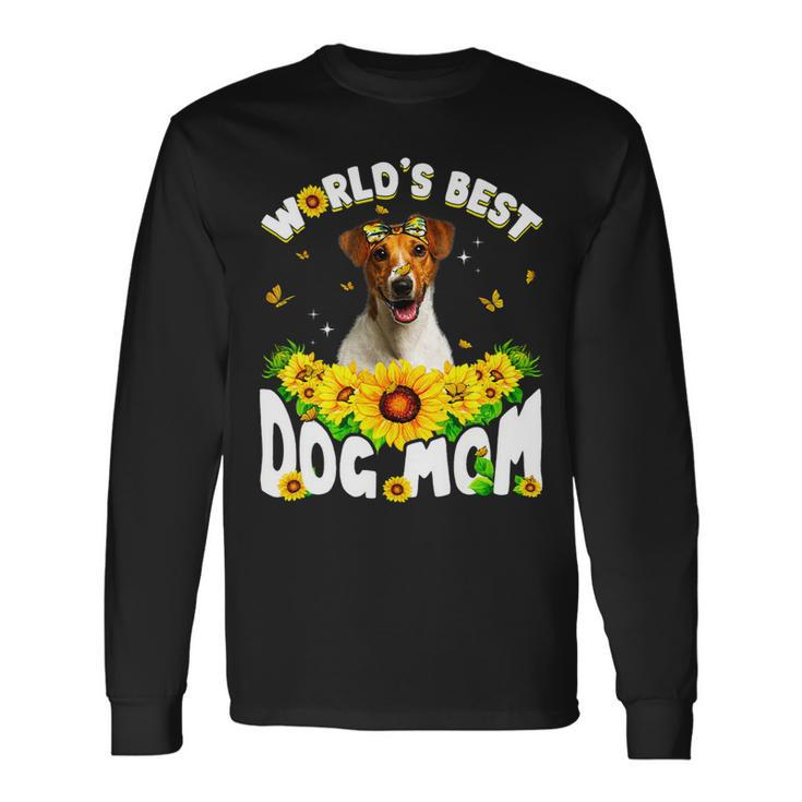 Dog Jack Russell Worlds Best Jack Russell Terrier Dog Mom Long Sleeve T-Shirt