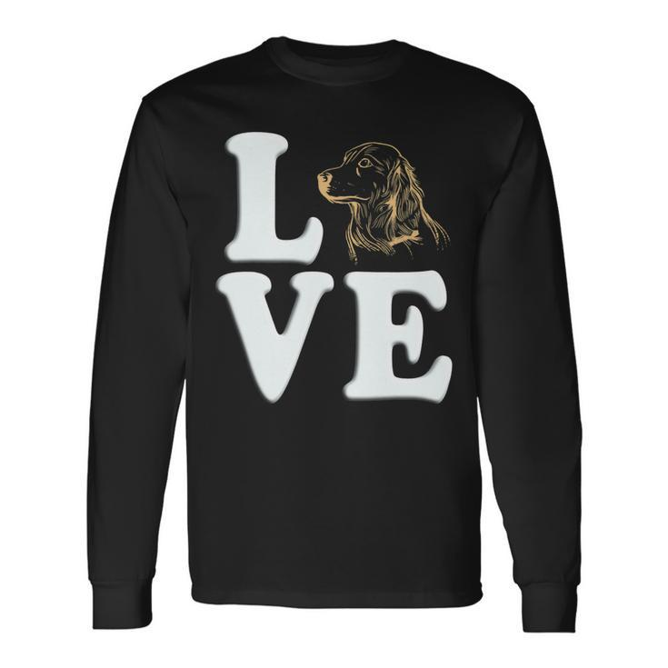 Dog Love Golden Retriever For Men And Women Long Sleeve T-Shirt