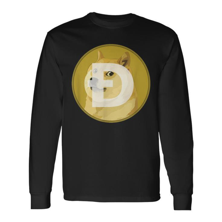 Dogecoin Cryptocurrency Token Long Sleeve T-Shirt