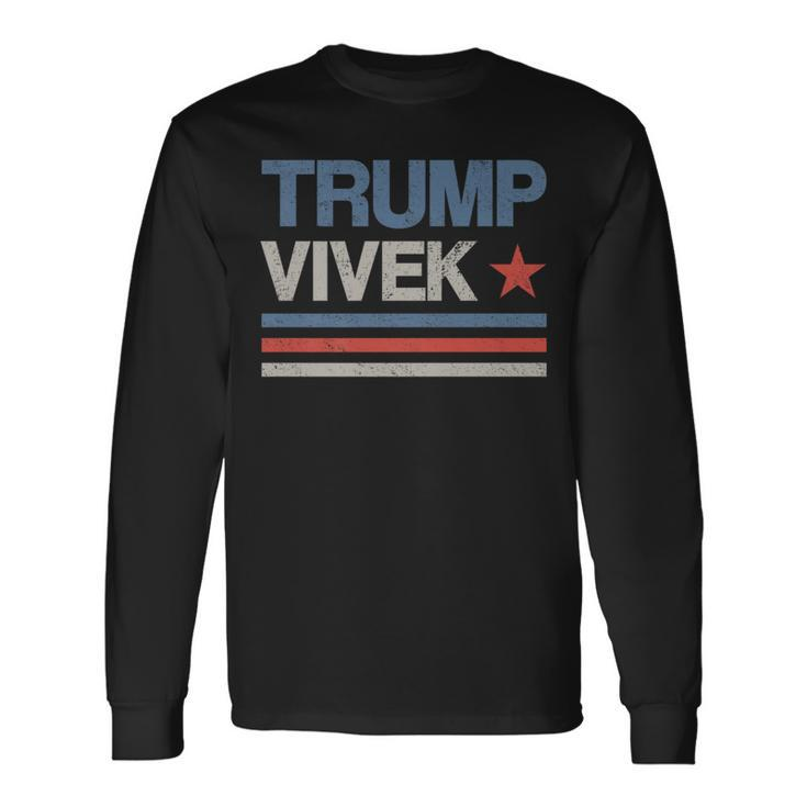 Donald Trump Vivek Ramaswamy 2024 President Republican Long Sleeve T-Shirt