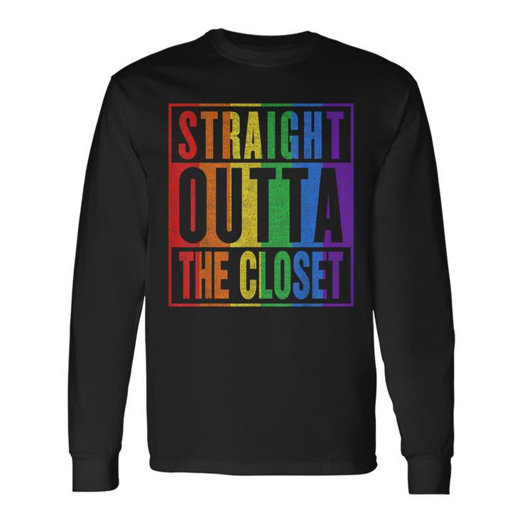 Dont Hide Your Gay Les Bi Tran Come Outta The Closet Lgbt Long Sleeve T-Shirt