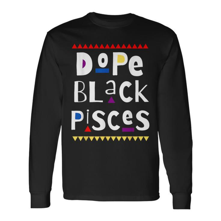 Dope Black Pisces Long Sleeve T-Shirt