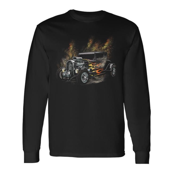 Drag Racing Muscle Cars Classic Vintage For Mechanic Mechanic Long Sleeve T-Shirt T-Shirt