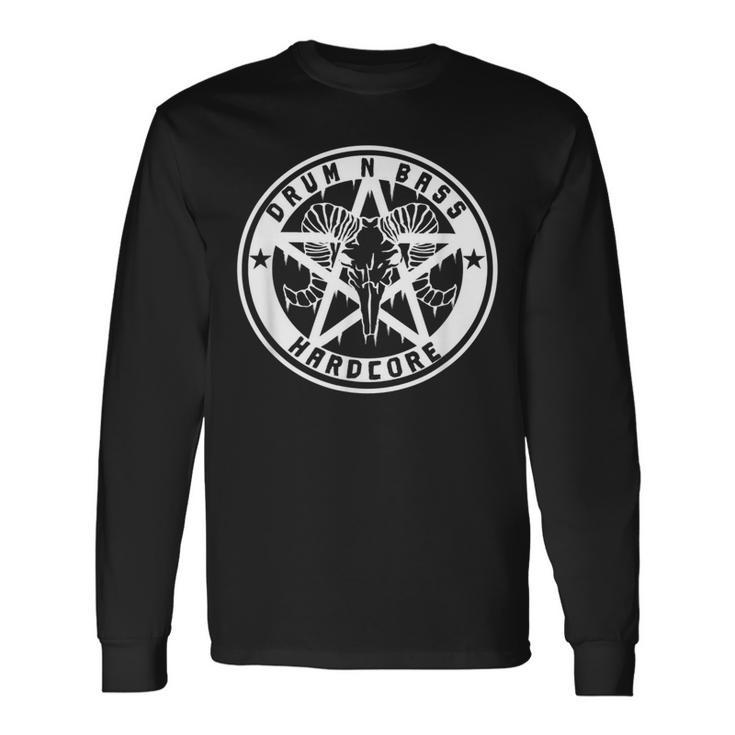 Drum N Bass Hardcore Gabber Devil Ecstasy Satan Long Sleeve T-Shirt
