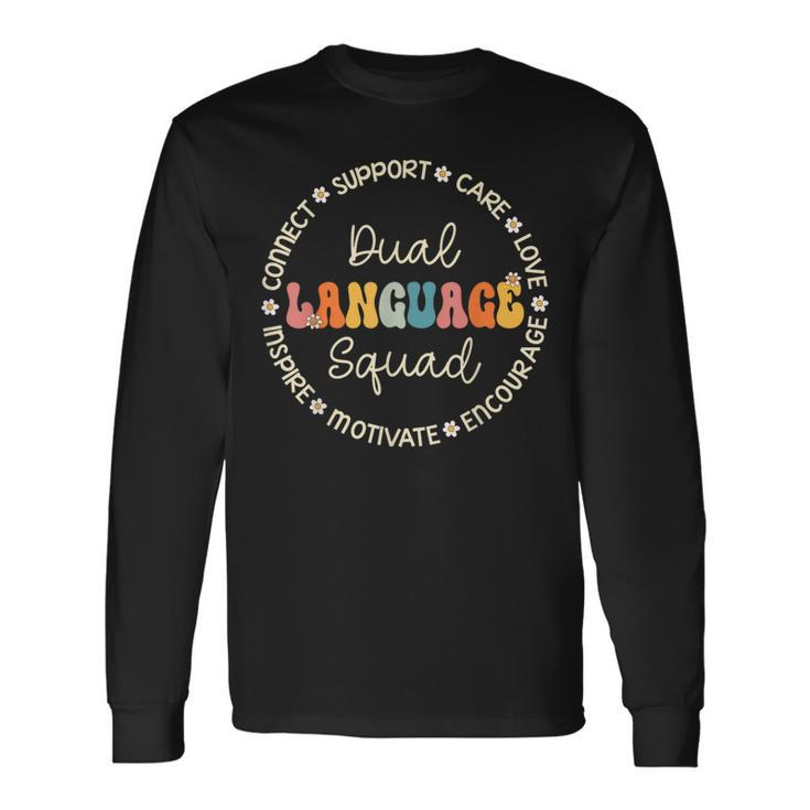 Dual Language Squad Appreciation Week Back To School Long Sleeve T-Shirt T-Shirt