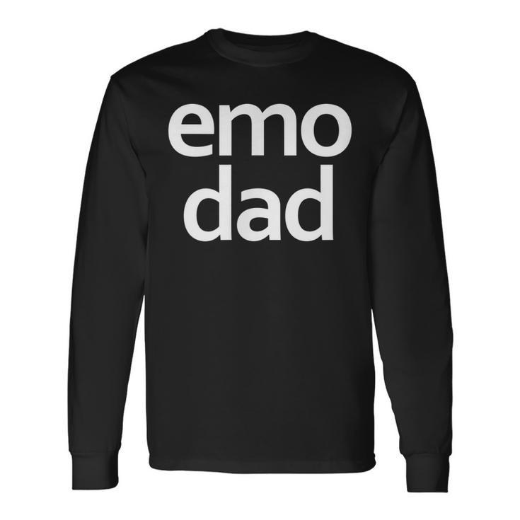 Emo Pride Dad Retro Goth Fathers Day Summer Long Sleeve T-Shirt T-Shirt
