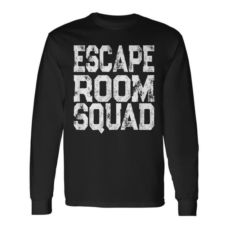 Escape Room Squad Matching Escape Room Group Long Sleeve T-Shirt T-Shirt