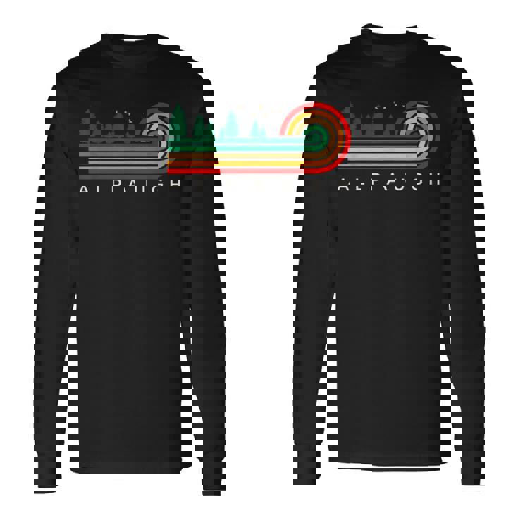 Evergreen Vintage Stripes Alpaugh California Long Sleeve T-Shirt Gifts ideas