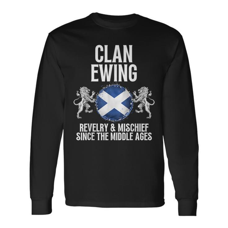 Ewing Clan Scottish Name Scotland Heraldry Long Sleeve T-Shirt T-Shirt
