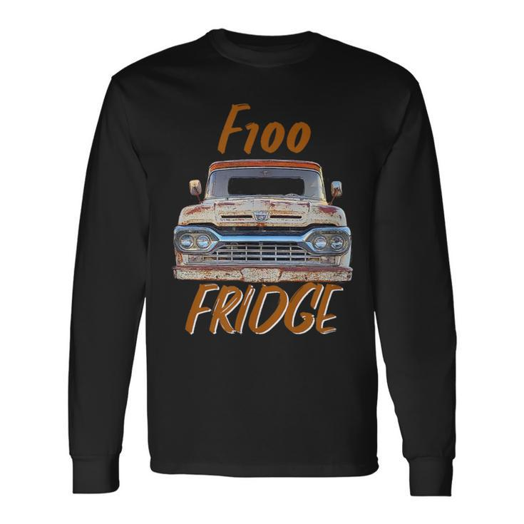 F100 Fridge Truck Graphic Long Sleeve T-Shirt