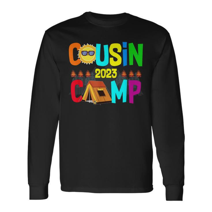 Family Camping Summer Vacation Crew Cousin Camp 2023 Long Sleeve T-Shirt Gifts ideas