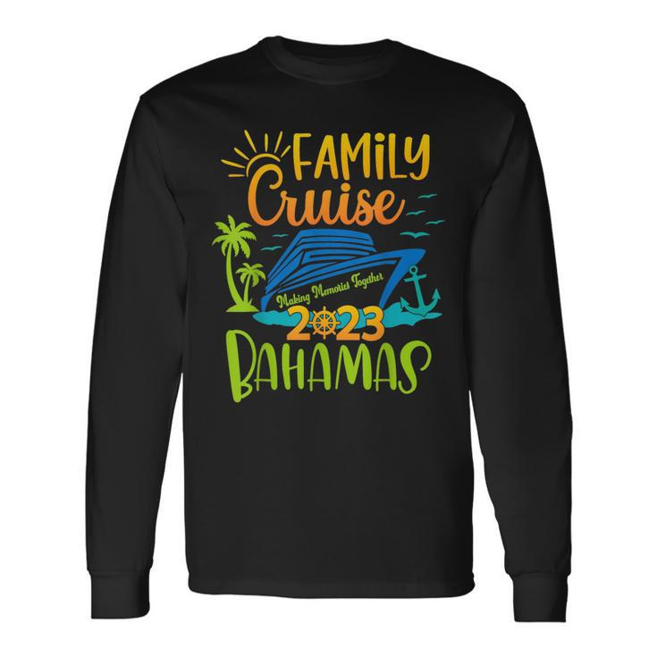 Family Cruise 2023 Bahamas Cruising Together Squad Matching Long Sleeve T-Shirt