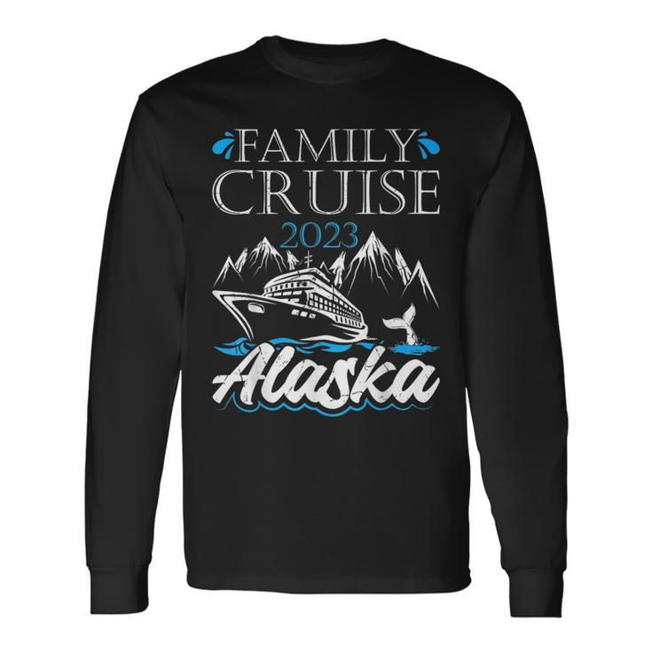 Family Cruise Alaska 2023 Matching Vacation Souvenir Long Sleeve T-Shirt
