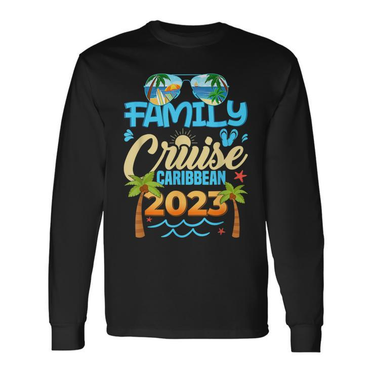 Family Cruise Caribbean 2023 Summer Matching Vacation 2023 Long Sleeve T-Shirt