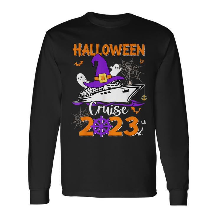 Family Halloween Cruise 2023 Witches Ghost Trip Matching Long Sleeve T-Shirt