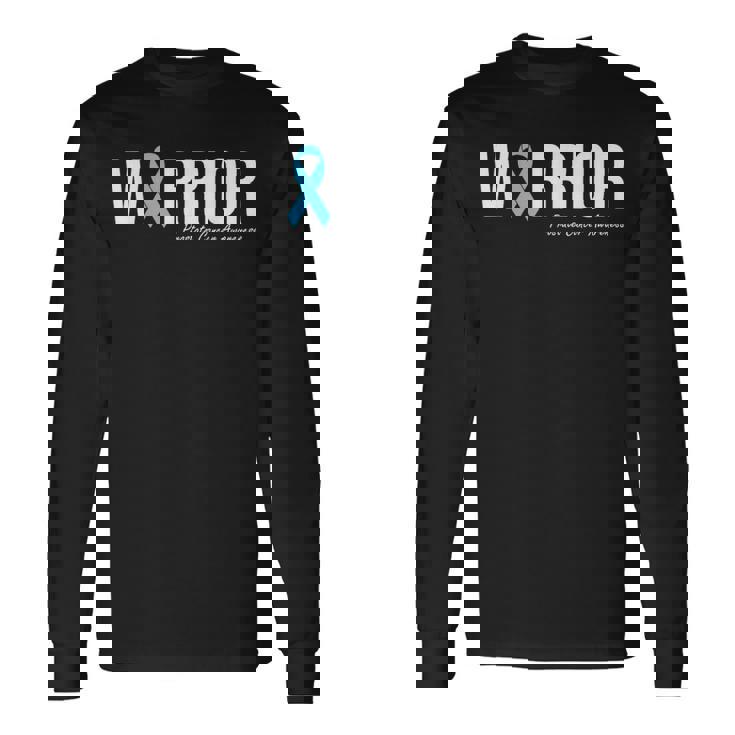 Family Prostate Cancer Awareness Light Blue Ribbon Warrior Long Sleeve Gifts ideas