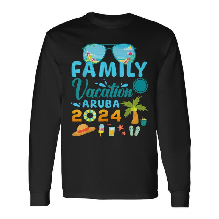 Family Vacation Aruba 2024 Matching Family Vacation 2024 Long Sleeve T-Shirt