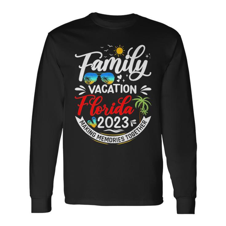 Family Vacation Florida 2023 Beach Summer Vacation 2023 Long Sleeve T-Shirt