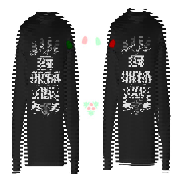 Fan Name Christmas Crew Fan Long Sleeve T-Shirt