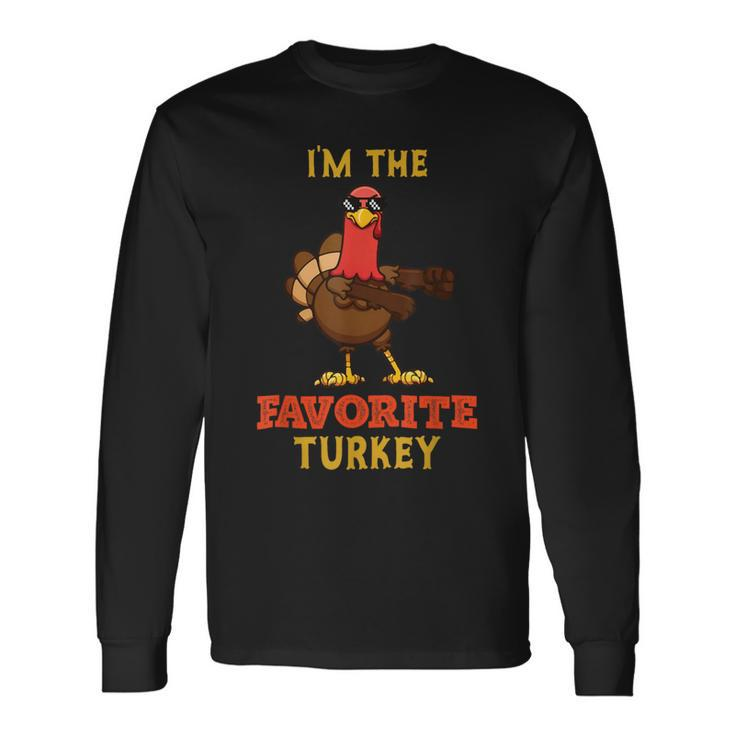 Favorite Turkey Matching Family Group Thanksgiving Long Sleeve T-Shirt