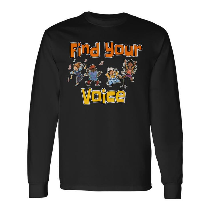 Find Your Voice Summer Reading Program 2023 Library Books Long Sleeve T-Shirt T-Shirt Gifts ideas