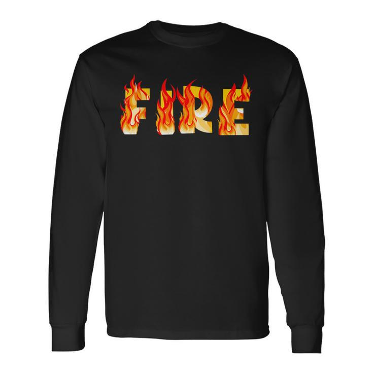 Fire And Ice Diy Last Minute Halloween Party Costume Couples Long Sleeve T-Shirt