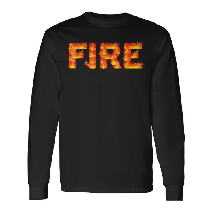 Fire And Ice Last Minute Halloween Matching Couple Costume Long Sleeve T-Shirt